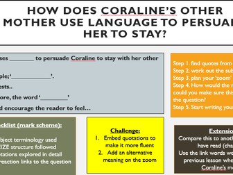 Coraline creative and analytical full lesson