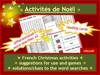 Christmas French Activities & Games