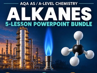 AQA A-Level Chemistry Alkanes Bundle | 5 PowerPoints, Workbook & Answers