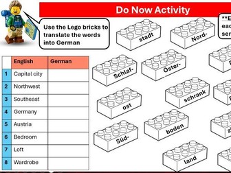 32 engaging MFL Do Now Activitities