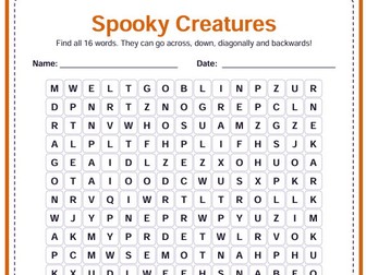 20 Halloween Word Searches – KS2 Spooky Activity Pack with Answers