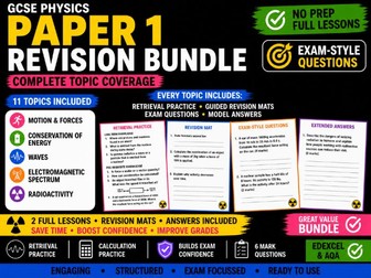 GCSE Physics Paper 1 Revision Bundle