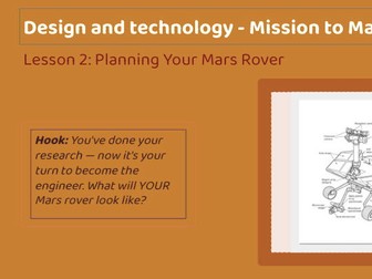 DT unit - Lesson 2 - Lunar Rover - Planning