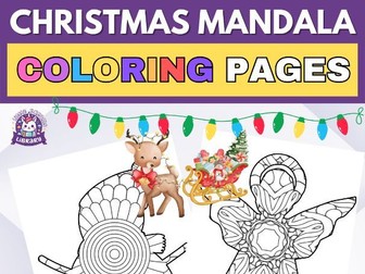 Holiday Zen: 15 Christmas Themed Mandalas Coloring Pages Vol. 3