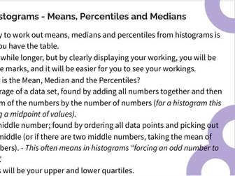 HISTOGRAM RECAP LESSON GCSE MATHS 9 - 1