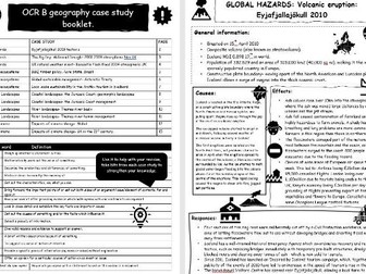 OCR B Geography Our Natural World case study booklet