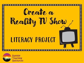 Design a Reality TV Show | KS3 Literacy project