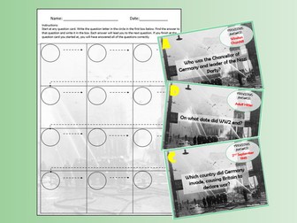 WW2 Knowledge Consolidation Activity