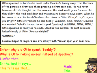 Reading- The Penguin Who Wanted to Find Out by Jill Tomlinson