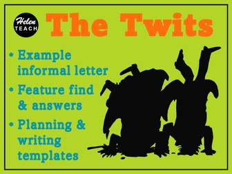 The Twits Informal Letter Example Text, Feature Identification & Answers