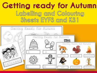 Getting Ready for Autumn Worksheets