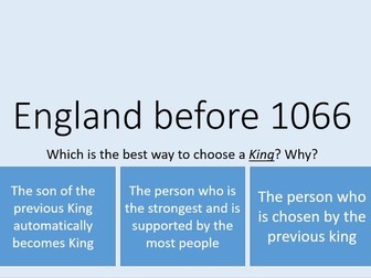 AQA (8145) - England before 1066