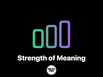 Strength of Meaning - Display and Book Sheet