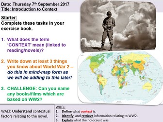 KS3 The Boy in the Striped Pyjamas full SoW