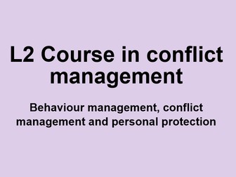 Conflict Management Trainers Guide