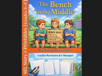 Conflict Resolution & I-Messages SEL Story + Activities | The Bench in the Middl