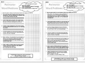 Perimeter - Word Problems - Maths - KS2 - Differentiated