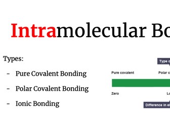 SQA Higher Chemistry - Structure and Bonding Teaching Resource + Past Paper Questions