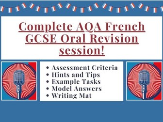 French AQA GCSE Oral Power Point