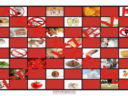Healthy Lifestyle and Nutrition Checker Board Game