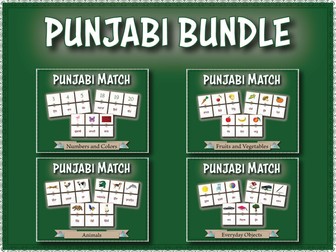 Punjabi Vocabulary Match Bundle