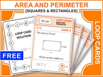 Area and Perimeter (Loop Cards)