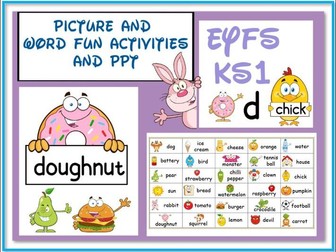 Picture and Word Fun PPT and Activities