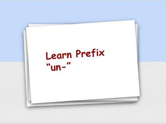 Prefix -un Vocab PPT