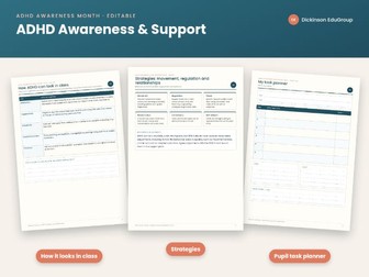ADHD Awareness and Support Pack