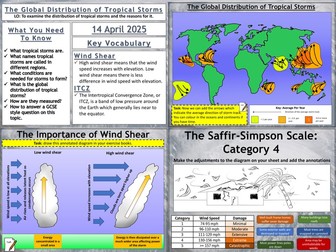 The Global Distribution of Tropical Storms