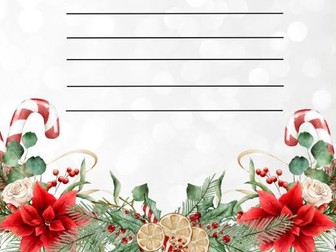 Christmas Poem Templates x4 borders