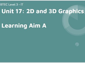 BTEC Level 3 in IT - Unit 17 2D and 3D Graphics - Learning Aim A