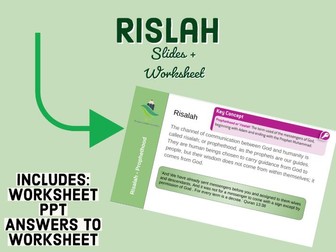 What is Risalah? GCSE ISLAM FULL LESSON PACK