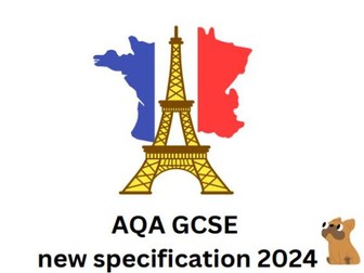 French GCSE AQA Vocabulary booklet - new spec from 2024