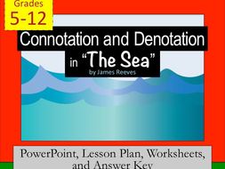 Connotation, Denotation, and Figurative Language in "The Sea" by J. Reeves