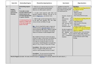 Striking and Fielding Scheme of Work