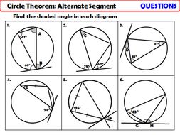 Circle Theorem - Alternate Segment | Teaching Resources