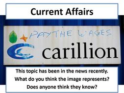 Current Affairs Form Time Activity - Carillion Collapse