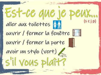 French target language poster