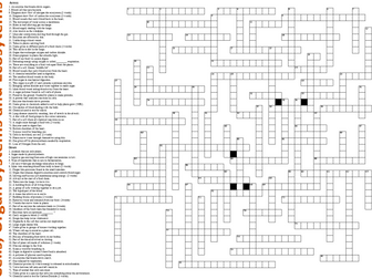 Three HUGE Revision Criss Cross Puzzles for Unit 1 WJEC Science