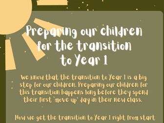 Transition to Year 1