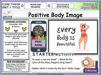 Body Image - PSHE