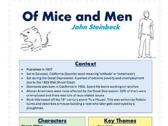 Of Mice and Men Overview