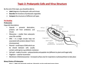 Cell Structure Independent Study Booklet