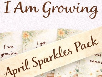 Calm Down Corner Affirmation Cards, emotional regulation, KS1 KS2 April (Digital Download)