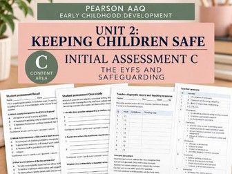 Assessment AAQ Early Childhood Development Unit 2: Content Area C Initial Assessment with Answers