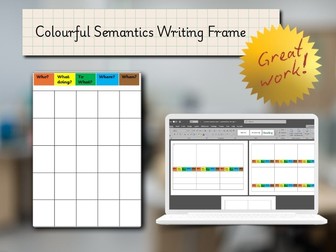 KS2 Sentence/Planning Writing Resource