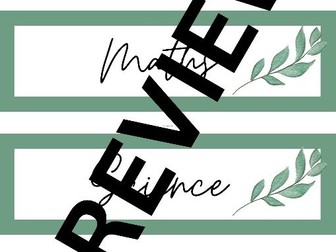 Editable Classroom Tray Labels - Eucalyptus Theme