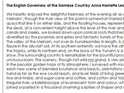 GCSE English Language Paper 2 - Unseen 19th Century Non-Fiction - Anna Leonowens