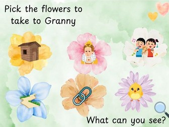 Little Red Riding Hood Pick the Flowers Writing